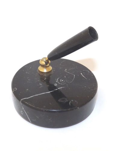 Vintage Small Round Destop Pen Holder - Display - 3in. Diameter - 3/8in. Holder
