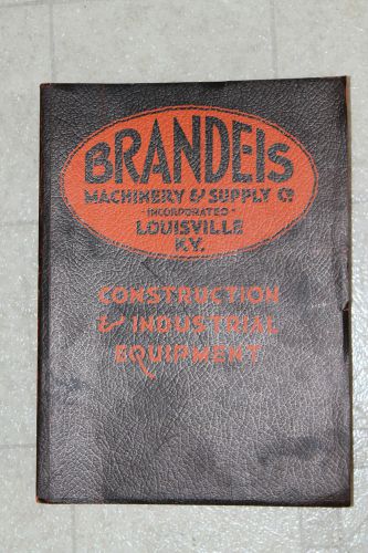 catalog Brandeis Machinery Supply Co. Louisville KY Construction Equipment 1943