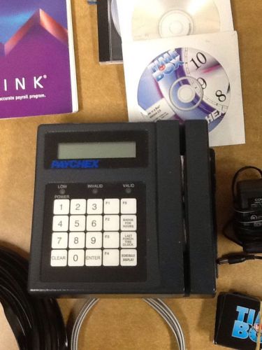 paychex time clock with time in a box system.