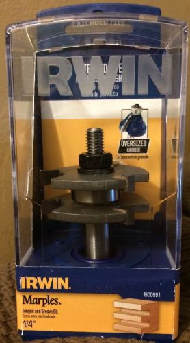 IRWIN 1/4&#034; Tongue and Groove Bit model: 1900991 SEALED PACKAGE FREE SHIP
