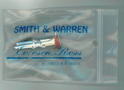 Smith &amp; Warren Badges: Engraveable Fire Axe Tie Clasp  C605 2.46&#034; Nickel Electro