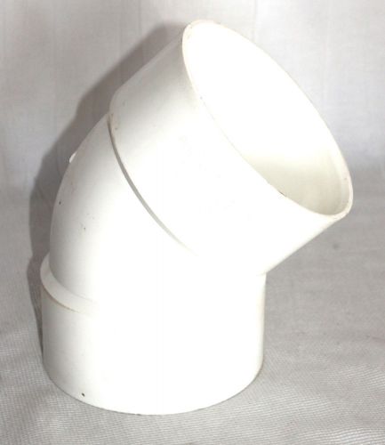 Charlotte pipe &amp; foundry 6&#034; white pvc 32-degree elbow for sale