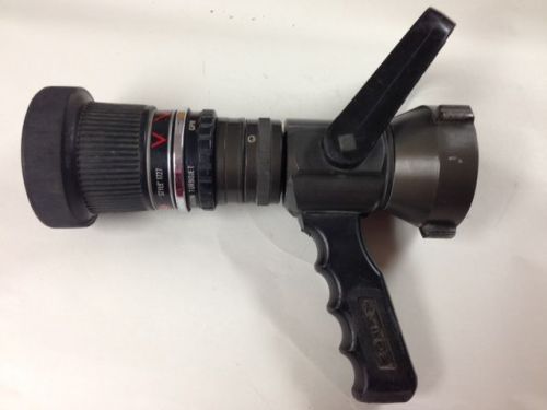 Nice!  akron style 1727 turbojet fire hose nozzle 125 - 250 gpm  2 1/2&#034; nh thrd for sale