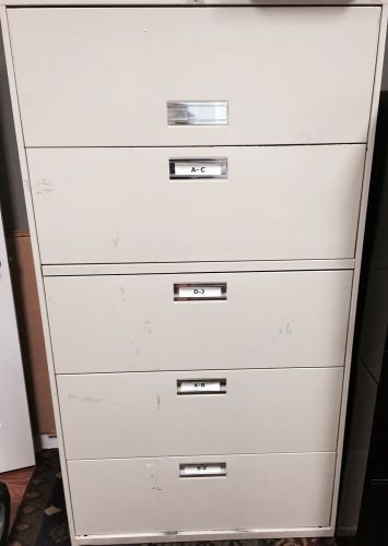 HON 5 DRAWER LATERAL FILING CABINET 36&#034;X19&#034;X66H