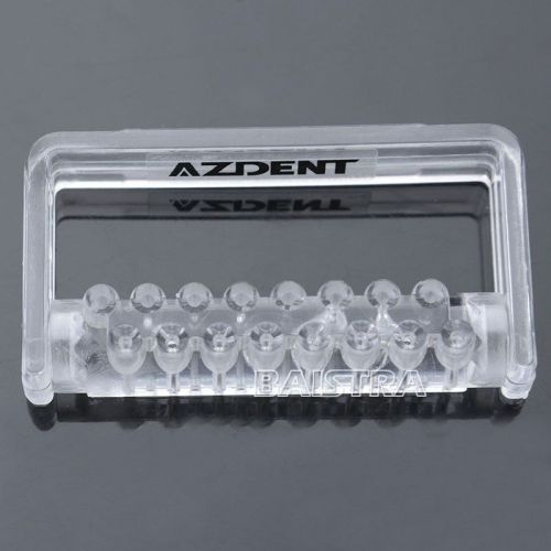1 Pcs New Clear Plastic Dental Sterilizable Bur Dispenser Bur Holder 16 slots
