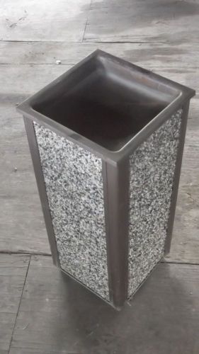 Stone Panel Outdoor Ashtray Sand Urn Rubbermaid Howard Style 24&#034;H