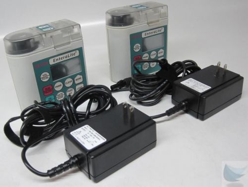 Lot of 2 zevex enteralite z-11584 z-11584-a enteral feeding pump untested for sale