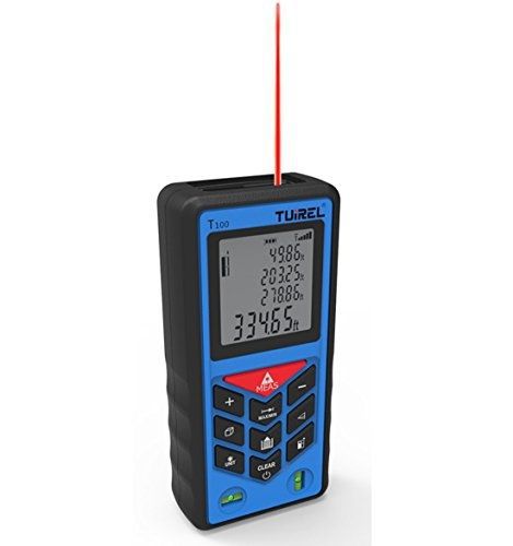 Laser Distance Measurer 328ft/100m Handheld Range Finder Meter Measuring Device