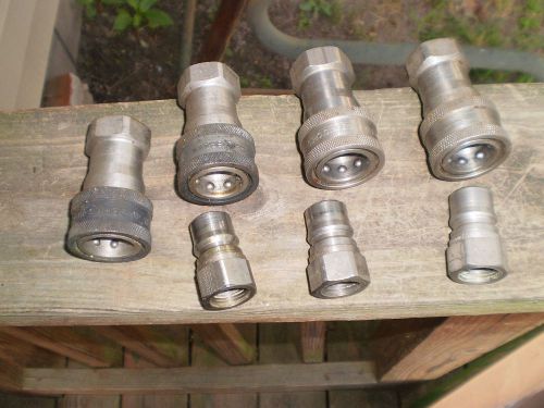 3/4 inch stainless steel hydraulic couplings ( never used)