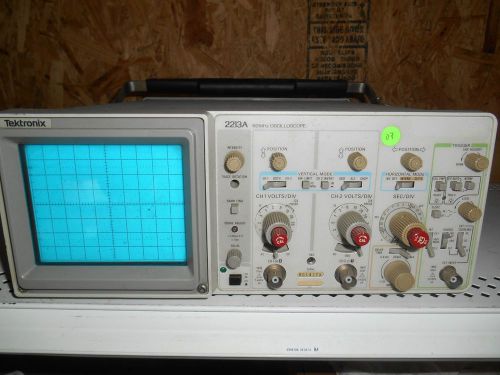 Tektronix 2213A 60MHz 2 Channel Analog Oscilloscope - AS IS