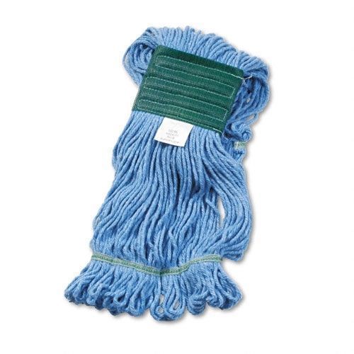 Unisan uns502blea super loop wet mop head, cotton/synthetic, medium, blue for sale