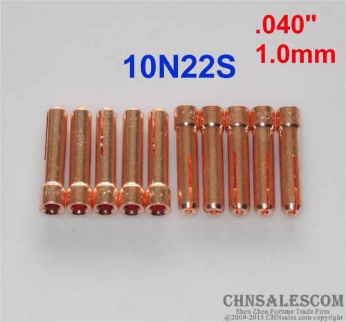 10 pcs 10N22S Short Collets for Tig Welding Torch WP-17 WP-18 WP-26 1.0mm 0.040&#034;