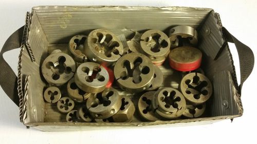 Assorted Adjustable HSS Die 3/4&#034;- 2 1/2&#034; QTY: 31/lot