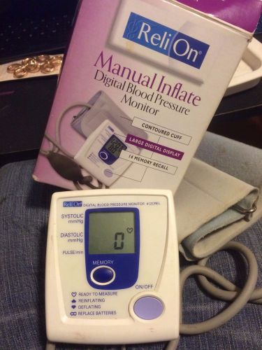 Reli On Digital Manual Blood Pressure Monitor HEM-412CREL OMRON Contoured Cuff