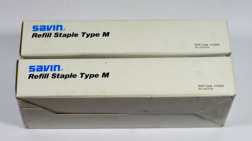 (9) Savin Refill Staple Type M units/ quantity (413029 9909) - Free Shipping