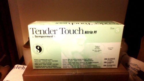 Sempermed Tender Touch Nitrile PF Gloves Size Small Latex &amp; Powder Free