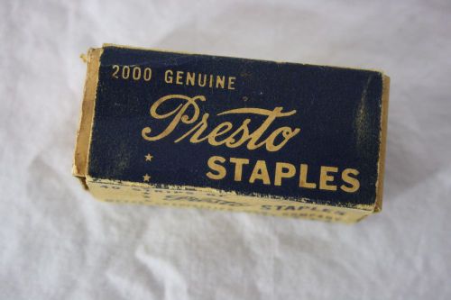 Vintage Box of Presto Staples for No. 165 **USA Made**
