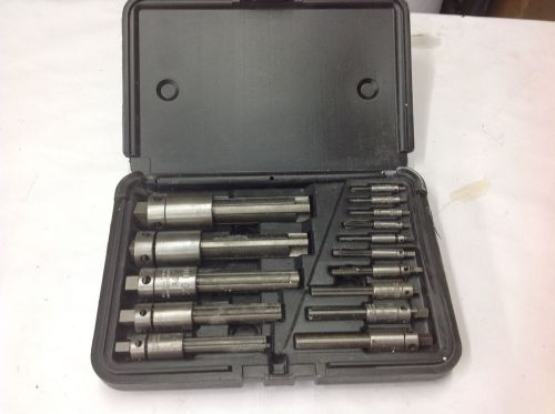 15-Piece Walton Tools Tap Extractor Kit   5 SIZES HAVE DAMAGED  FINGERS  lot#2