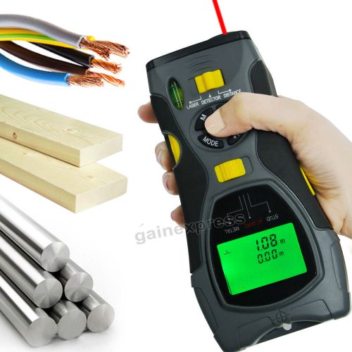 5in1 Digital Distance Meter Stud/Joists Metal Wire Detector Laser Marker Tool