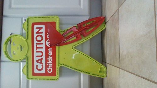 Drivers Alert Safety Man Safe Street Caution Toy Children At Play Sign Kids NEW