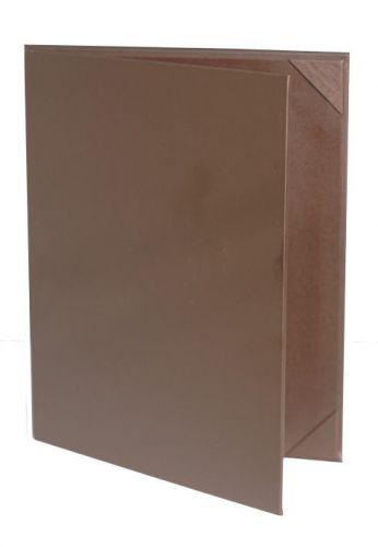 15 pc lot - Premium Faux Leather Menu Covers (8.5&#034; x 11&#034;, 2-panel, Brown)