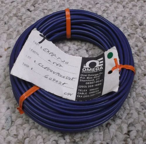 Omega Type T Thermocouple Extension Cable - 25ft. - Made in USA