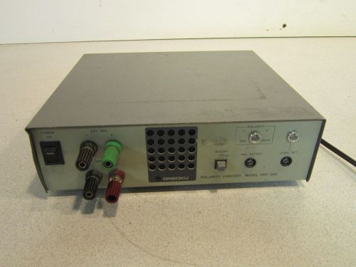 Onsoku Electronic Corp Polarity Checker OPC-288, Powers Up. 120VAC, Hard to FInd