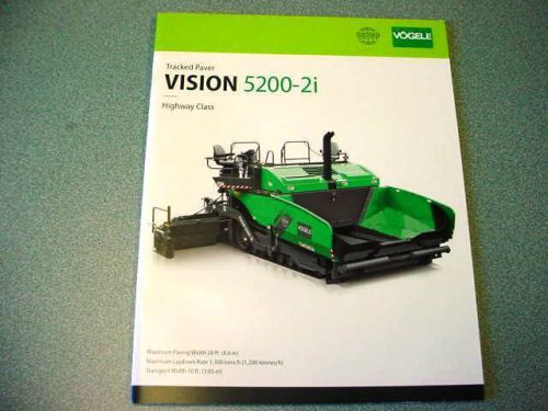 Vogele Super 5200-2i Tracked Paver Brochure