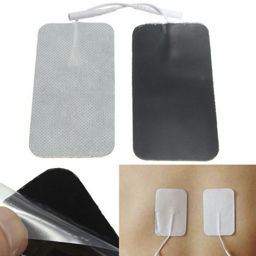 2Pcs100x50mm Reusable Large Electrode Self Adhesive Pads For Tens EMS Machine GC