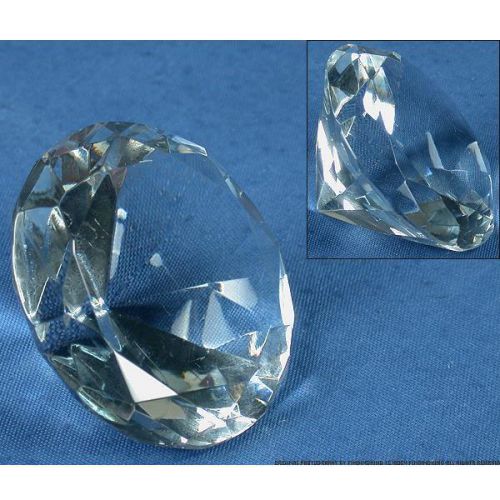 Crystal diamond jewelry showcase display 50mm for sale