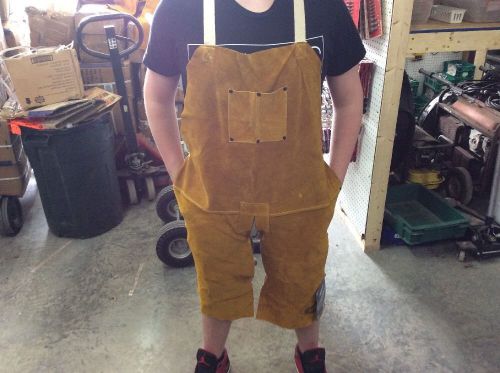 Ironcat 36&#034; apron split leg leather welding apparel 7011/36 *free ship  lot of 2 for sale