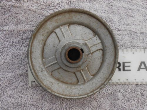 NICE VINTAGE *CENTRAL DIE CASTING 400A - 4&#034; A* PULLEY ~ 5/8&#034; BORE 1/2&#034; BUSHING