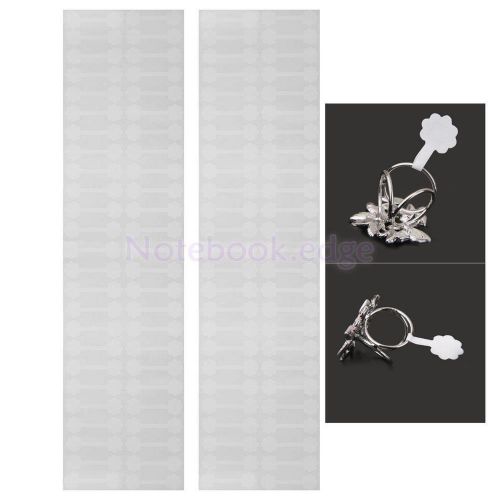 100pcs Ring Jewelry Retail Price Label Display Tags Stickers Flower Shape