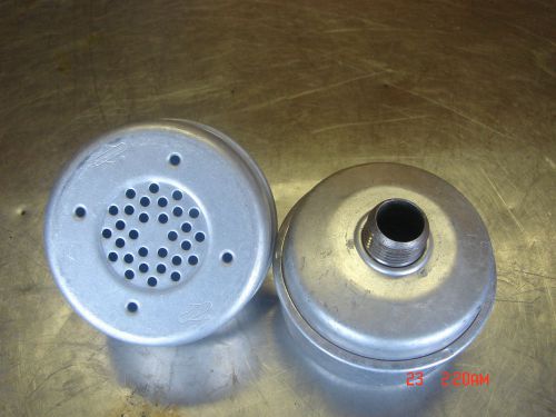 2 Genuine NOS Antique Briggs &amp; Stratton Gas Small Engine Round 3&#034; Muffler Lot