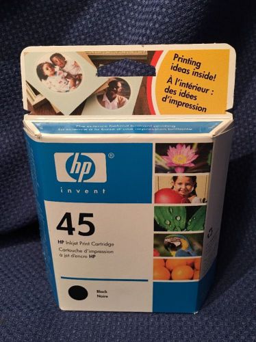 GENUINE HP 45 BLACK INK CARTRIDGE Expired DEC 2005 - Factory Sealed