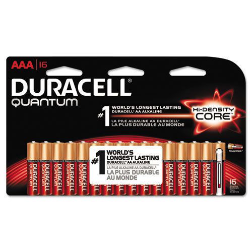 Quantum alkaline batteries with duralock power preserve technology, aaa, 16/pk for sale