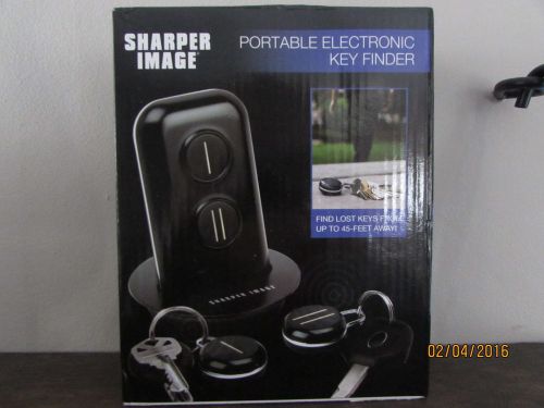 Sharper Image Portable Electronic Key Fob Finder Auto Car Keys Purse Objects NEW