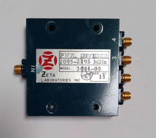 Zeta Lab power divider  2095-2195 MHz.  Model 3001-00