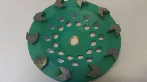7” Premium Arrow Segment Cup Wheel for Concrete 7/8”-5/8” Arbor 30/40 Grit