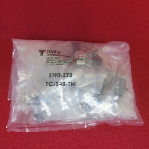 Times Microwave TC-240-TM TNC(M) Crimp Connector for LMR-240 Cable(Lot of 20)New