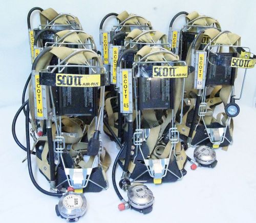 Scott AIR-PAK 4.5 SCBA Firefighter Harness Backplate 4500 psi Assembly Pack