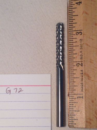 1 NEW 1/4&#034; (.250) SHANK CARBIDE BURRS. DOUBLE CUT. DRILL POINTER. USA MADE {G72}