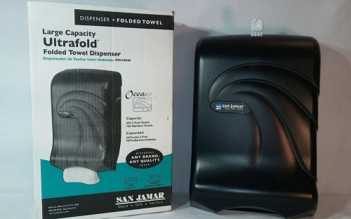 San jamar large capacity ultrafold 750 multifold/c-fold towel dispenser new for sale