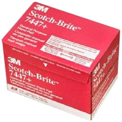 Scotch-brite(tm) general purpose hand pad 7447b, aluminum oxide, 9&#034; length x 6&#034; for sale
