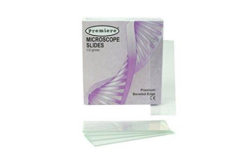 C &amp; A Scientific - Premiere Premiere 8201 Water White Glass Slides with Beveled
