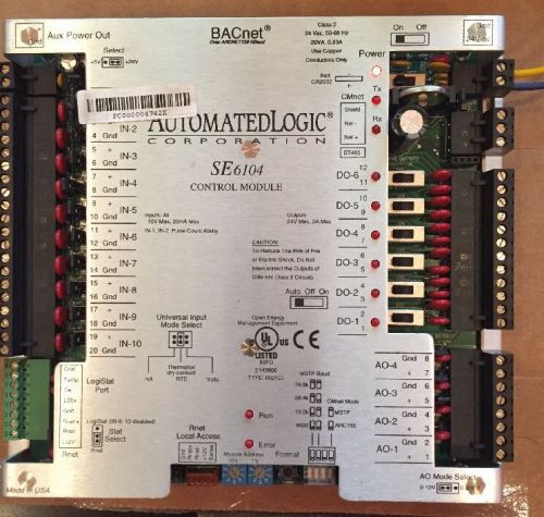 Automated logic alc se6104 bacnet programmable controller for sale