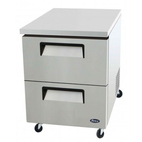 ATOSA USA MGF8415 STAINLESS STEEL UNDERCOUNTER 27&#034; 2 DRAWER REFRIGERATOR