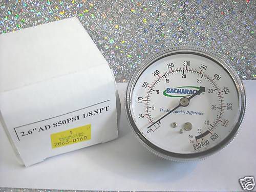 STINGER, BACHARACH, RECOVERY UNIT, HIGH-SIDE GAUGE, 0 to 850 PSIG