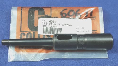 NEW Collis MT1 1MT to MT1 1MT Morse Taper Hardened Tang Extension Socket 60611