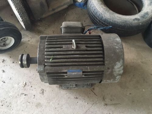 Used leland faraday induction motor 15hp, 208-230/460v, 1725-1740 rpm, for sale